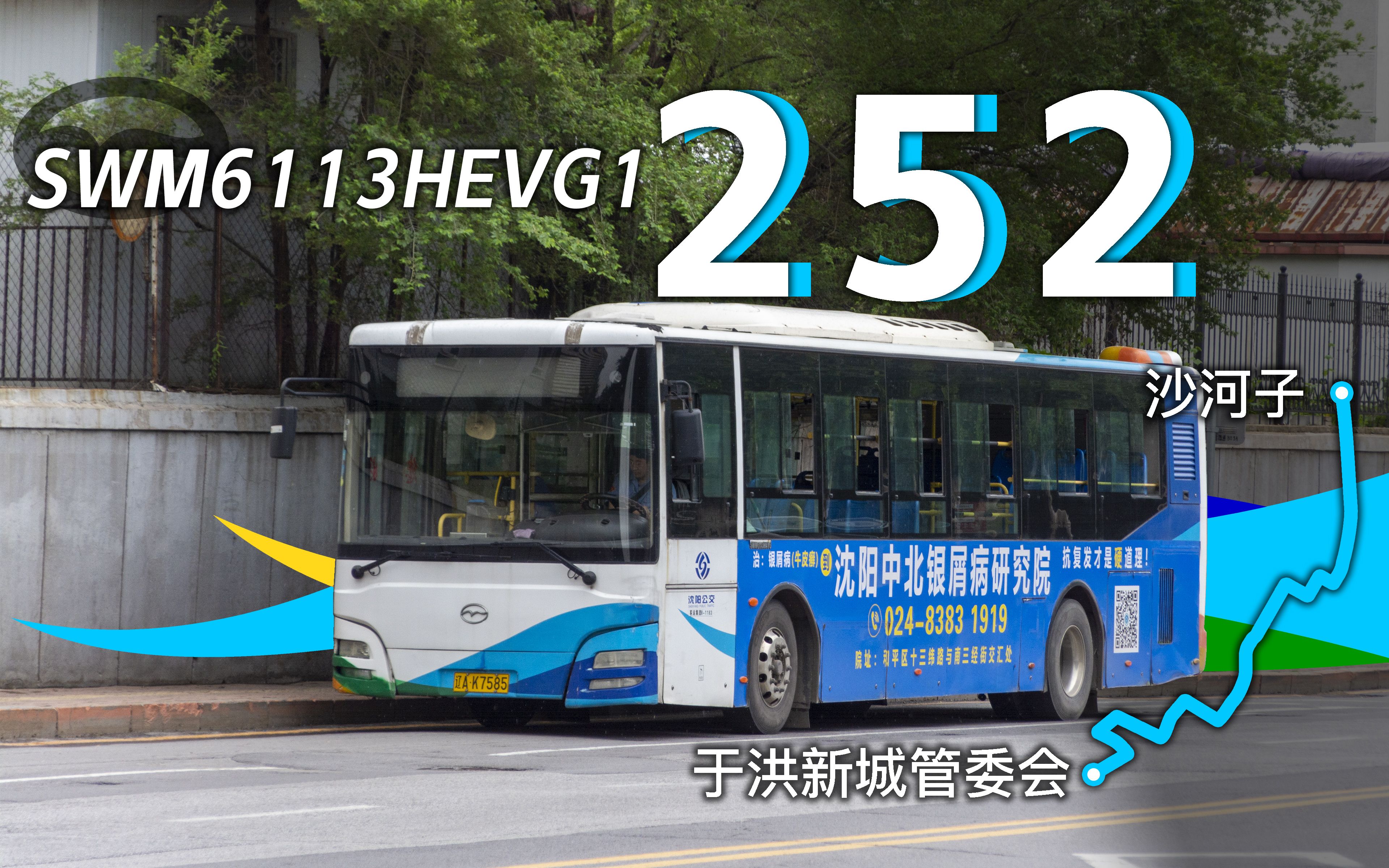 【SWM6113HEVG1】沈阳公交252路 沙河子于洪新城管委会 POV哔哩哔哩bilibili