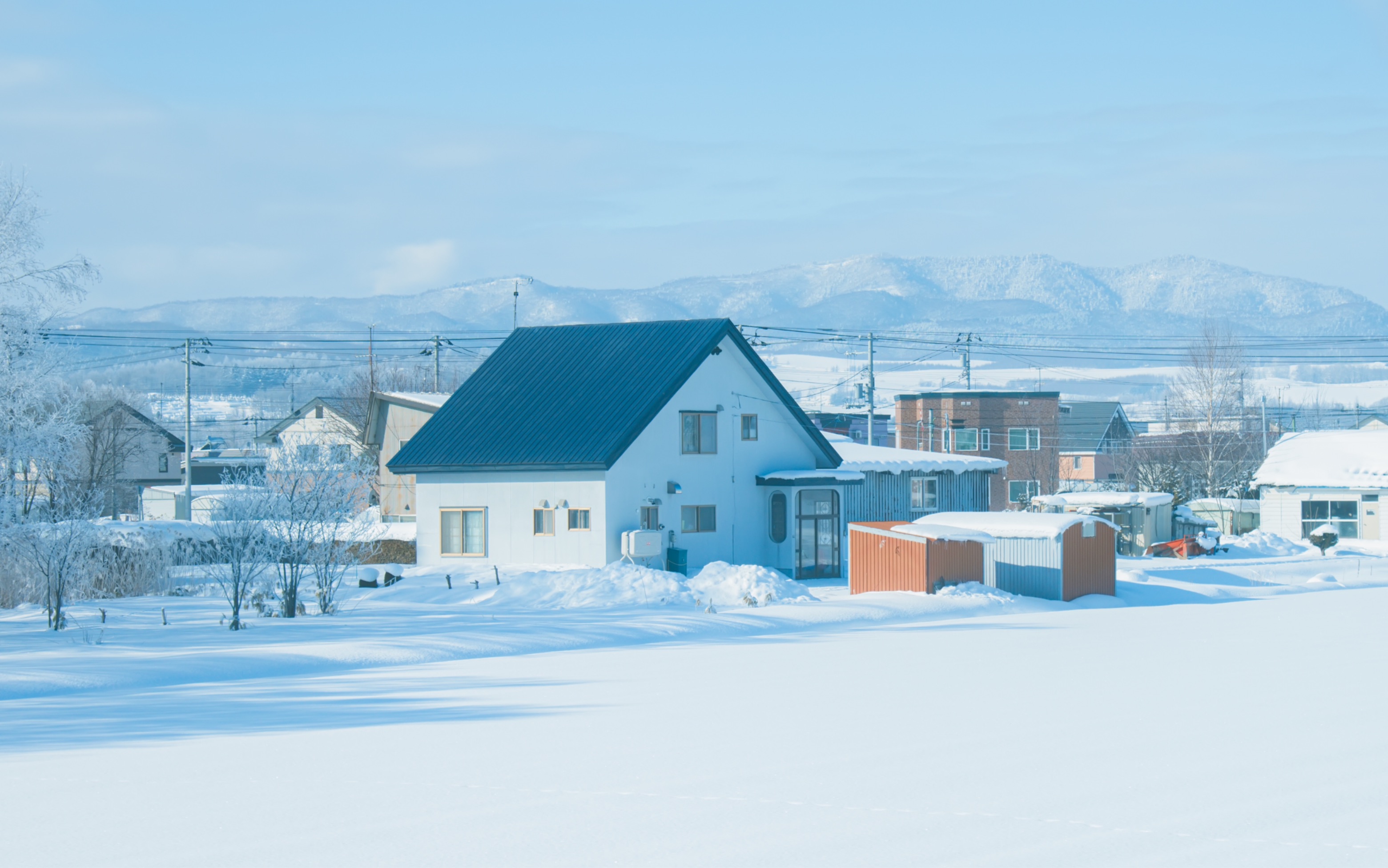 北海道雪景高清壁纸图片