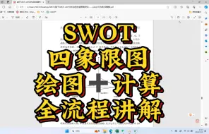 Download Video: SWOT四象限图数据计算+绘图 ，全流程讲解