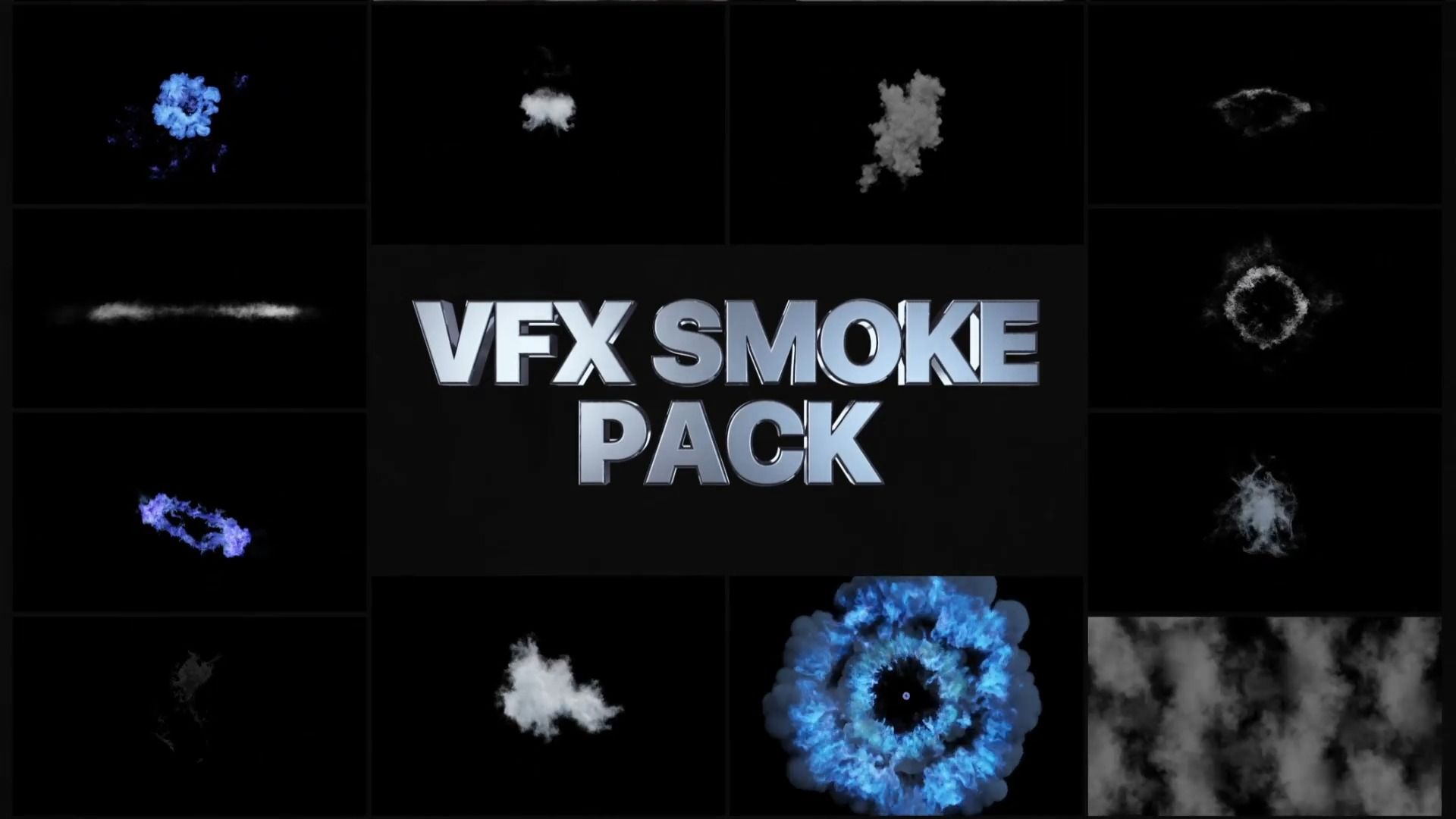 pr模板|独特动态图形视觉特效烟雾包过渡视频片头