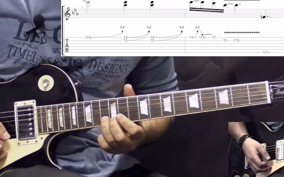 [图]Gary Moore - Oh Pretty Woman - Blues Guitar Lesson Part1 -wTabs-