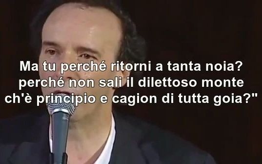 [图]贝尼尼《神曲》地狱篇01 朗诵  Italian Dante's Inferno-Recited by Roberto Benigni