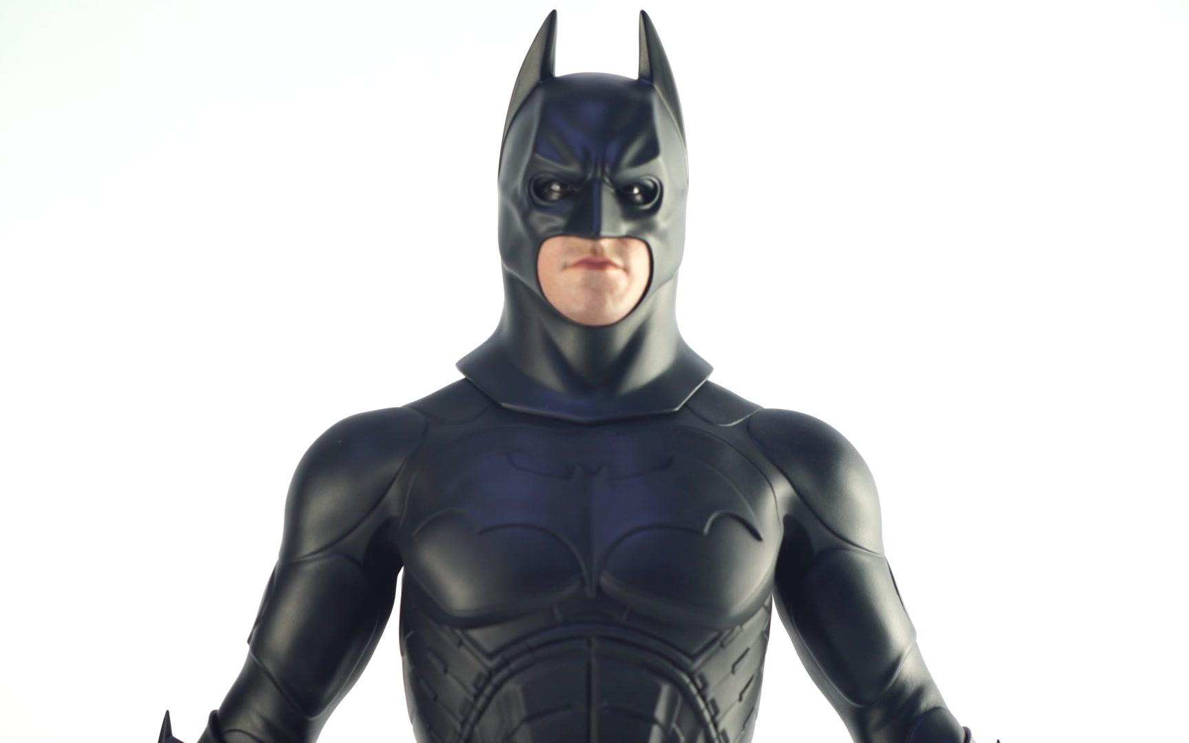 庄稼分享hottoys侠影之谜1比4大贝尔蝙蝠侠兵人开箱