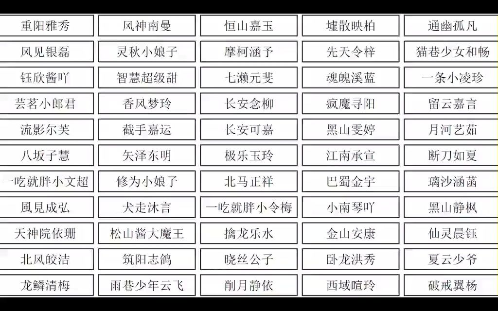 110网名昵称游戏名名字idqq网名微信昵称吃鸡网名男生网名个性网名qq