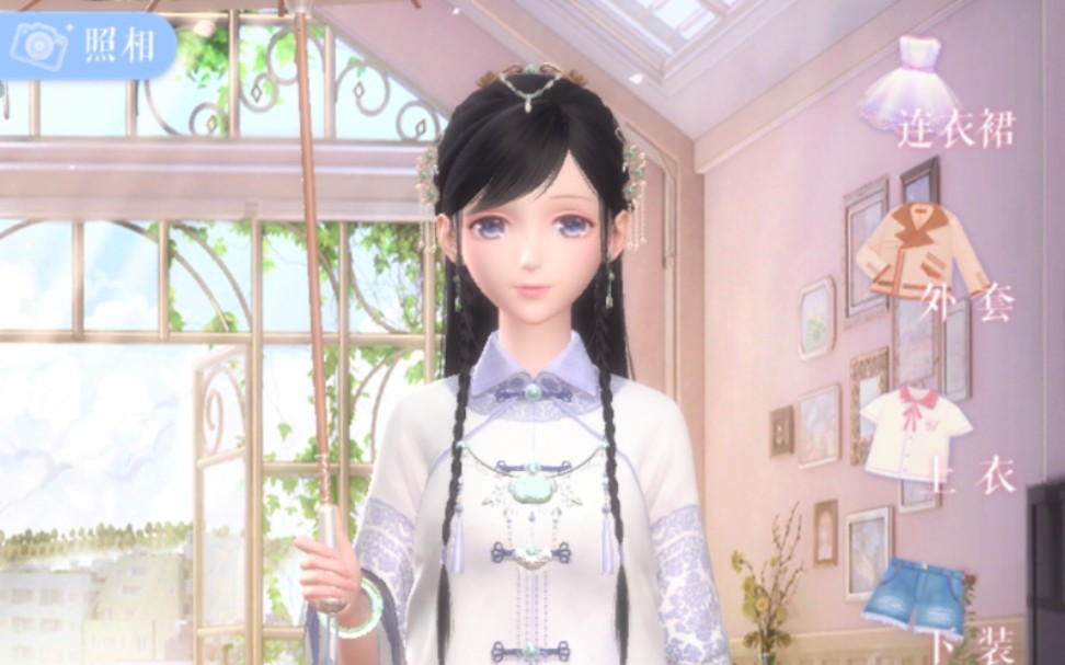 闪耀暖暖秦衣镜花水月套装