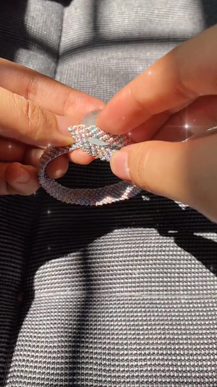 【编织】扣眼收尾(下)手绳收尾方法