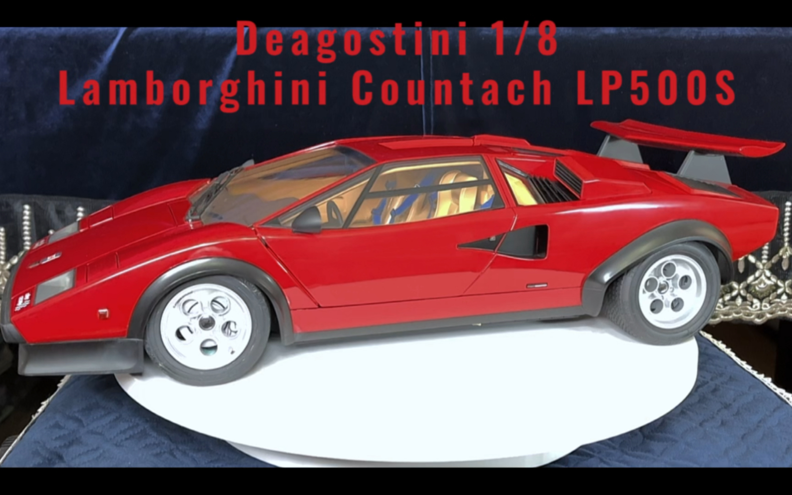 【1/8车模】Deagostini 杂志百期拼装系列 兰博基尼 康塔什 LP500S哔哩哔哩bilibili