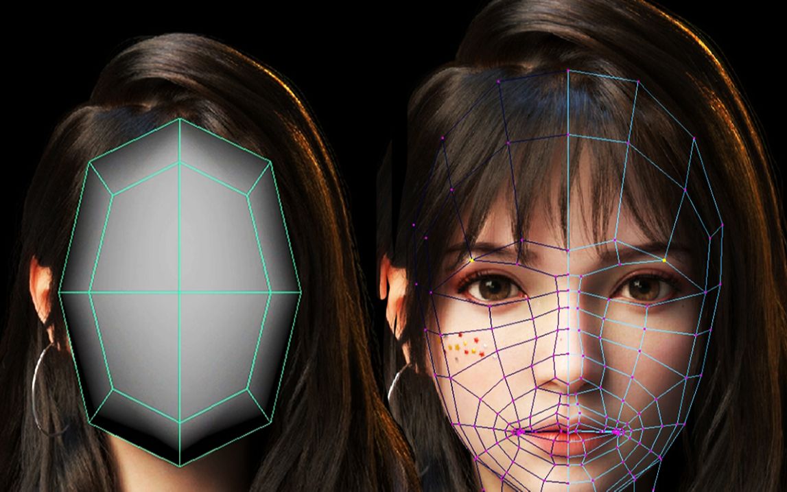 【maya人物建模】从脸部圆滑开始超详细头部五官布线讲解,maya零基础