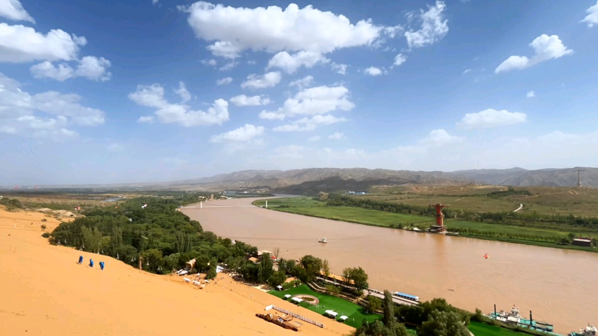 秋高气爽 蝉声叮咛,奔赴远方的季节#沙坡头旅游景区