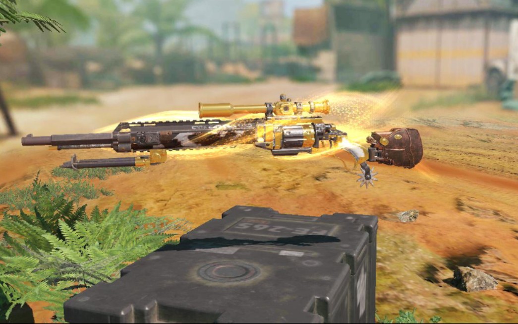 使命召唤手游抽双刃剑圣赠的左轮狙橙皮瞬镜体验