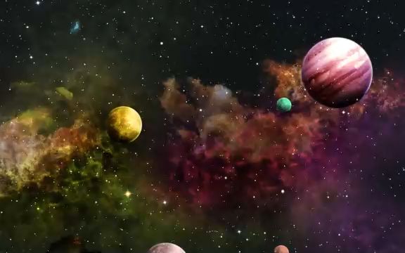 [图]舞台背景 ▏s677 震撼科幻宇宙行星星期太空星系穿梭特效动画视频素材