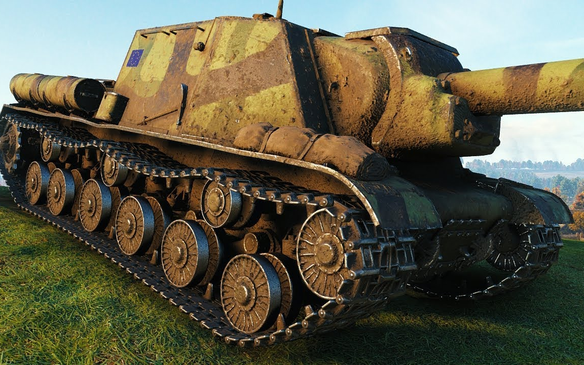 isu-152 - damage record! - world of tanks gameplay