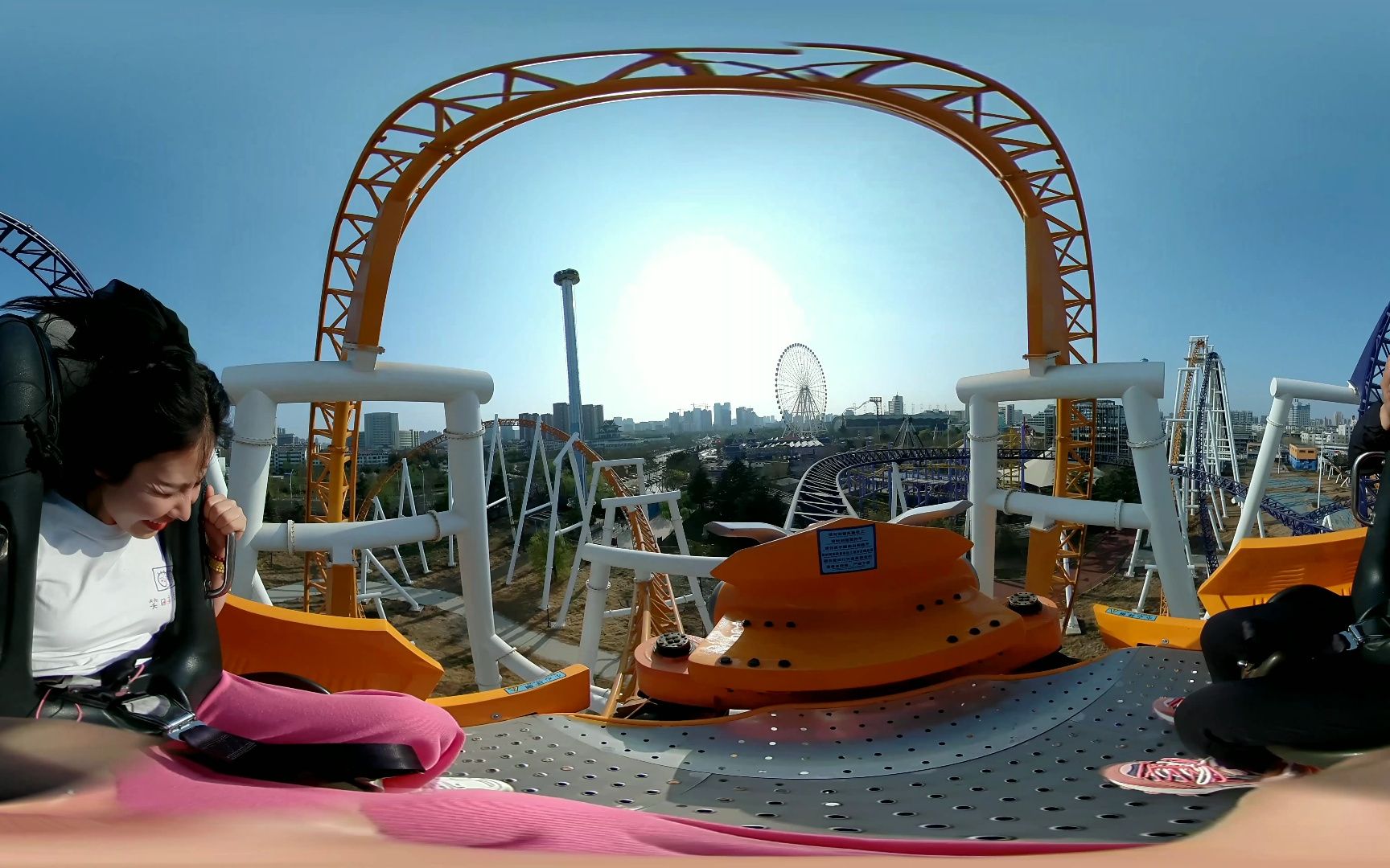 潍坊富华游乐园过山车360 vr视频