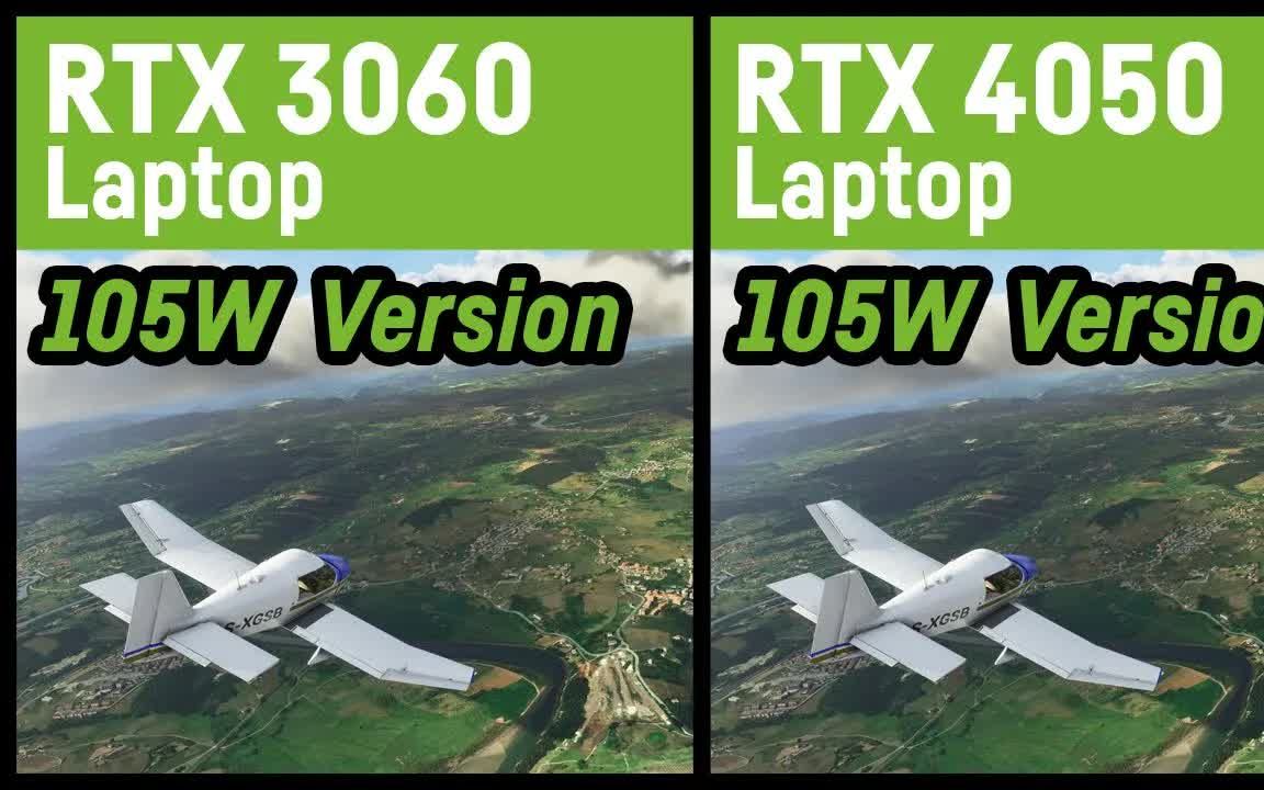 英伟达 rtx 3060 vs rtx 4050 -笔记本移动端游戏对比测试