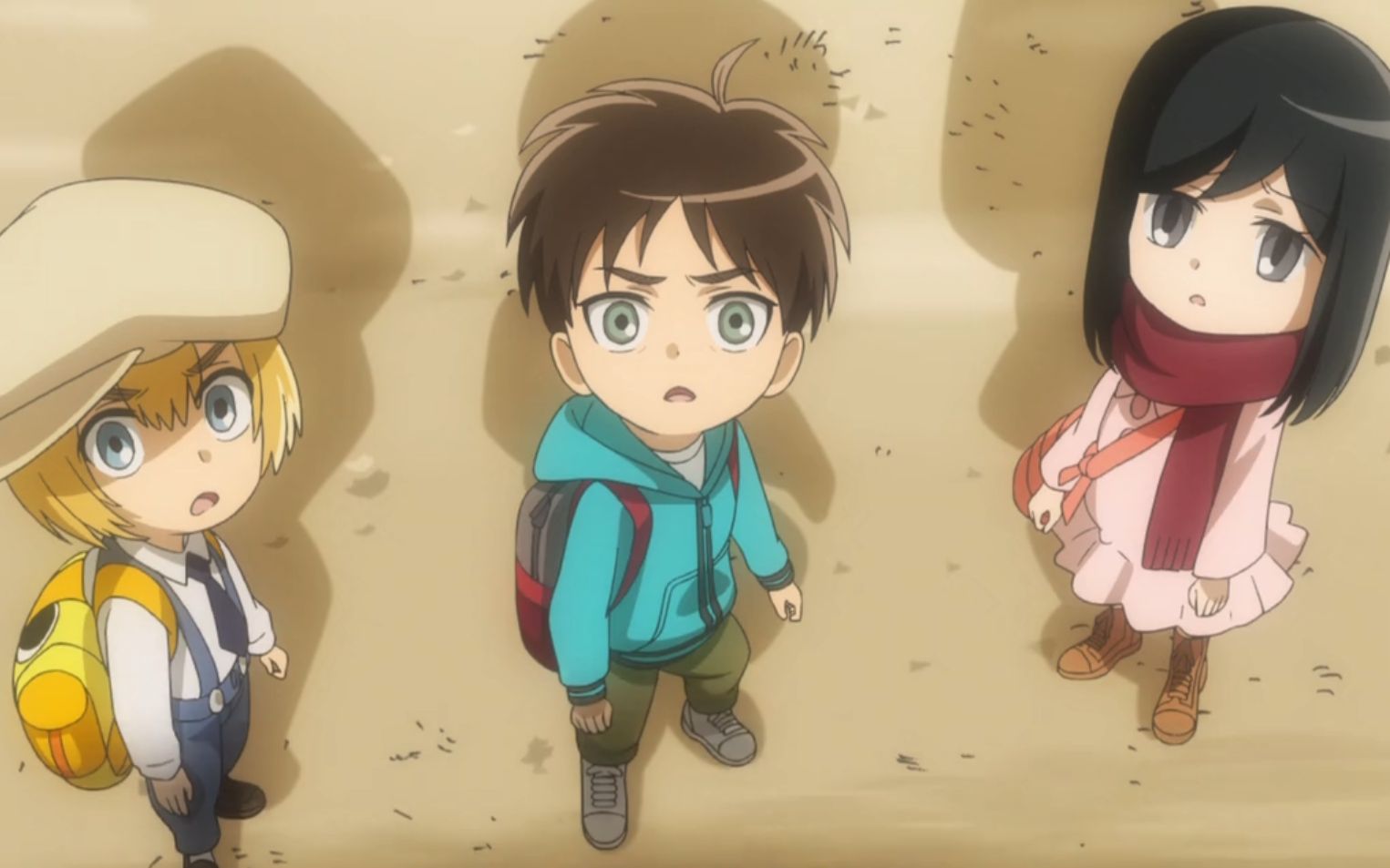 q版进击的巨人 玩梗名场面对比合集