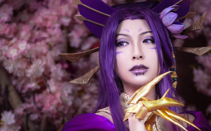 英雄联盟  灵魂莲华蛇女cosplay