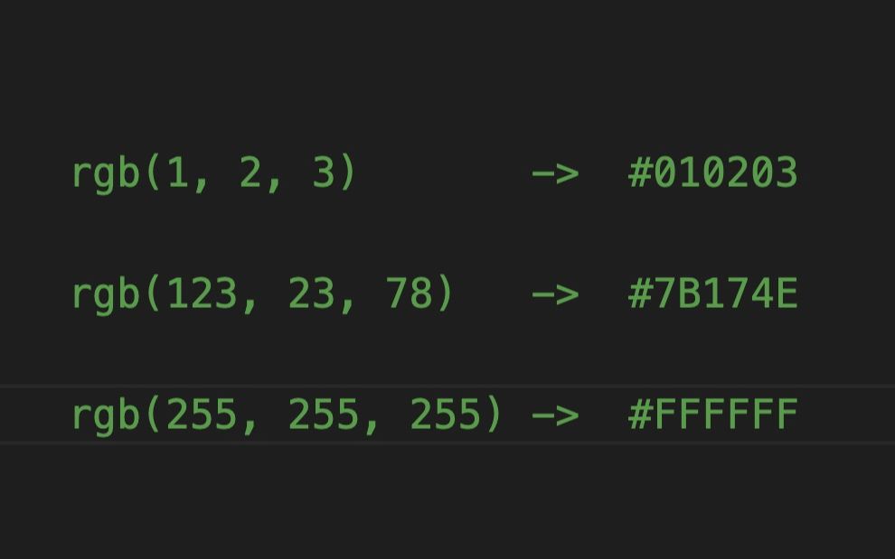 JS每日一题:RGB格式转十六进制,你会几种写法?哔哩哔哩bilibili