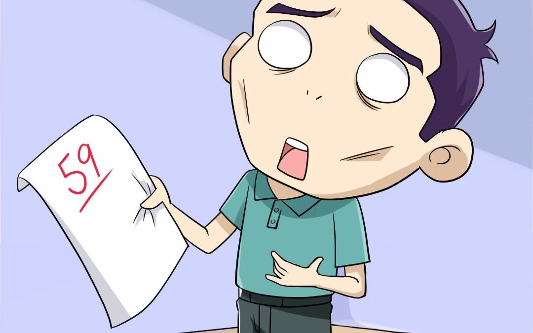 活动  看到考试成绩不及格,小伙感觉心都廋了!