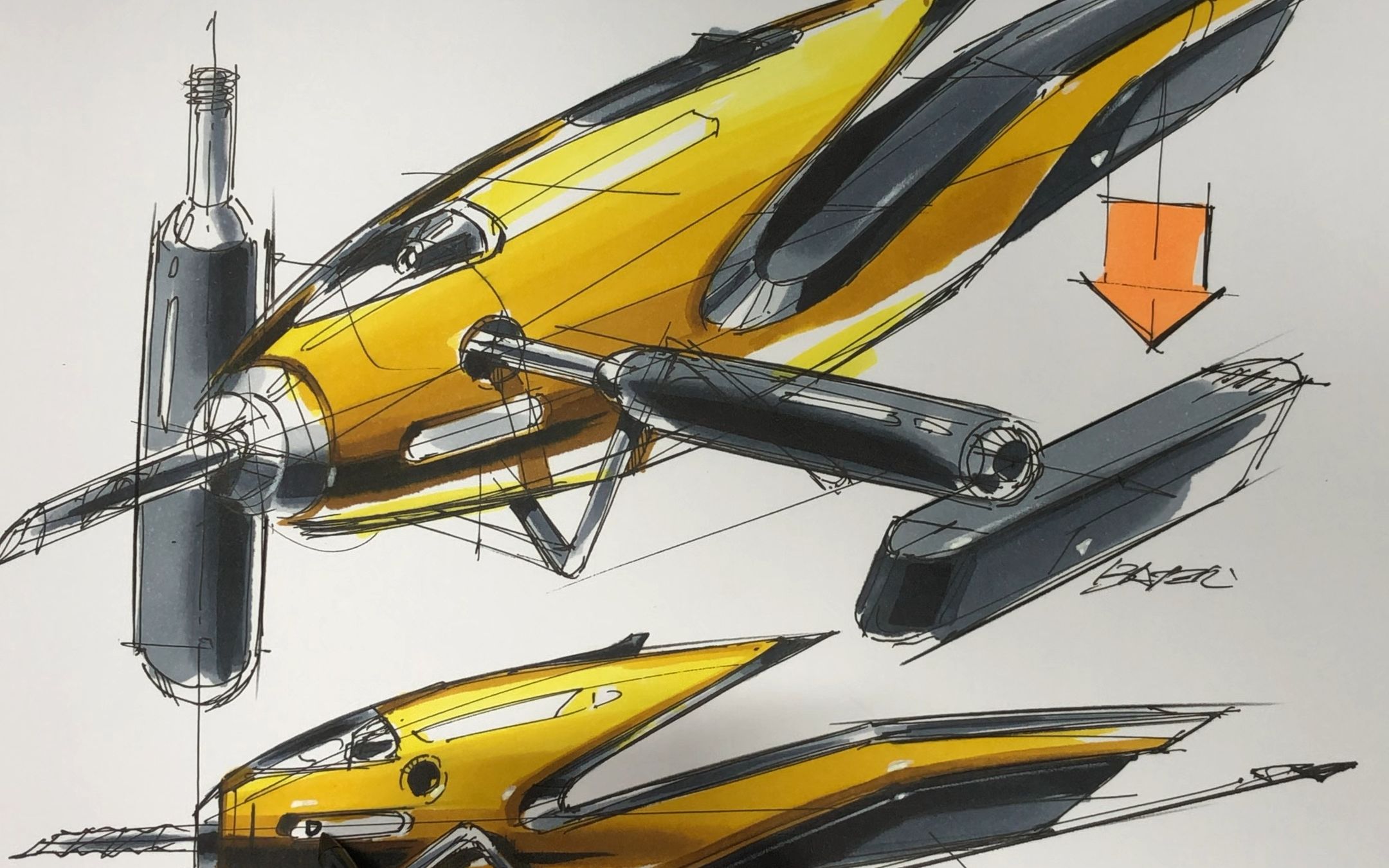 第1讲 第2节手绘电钻马克笔渲染