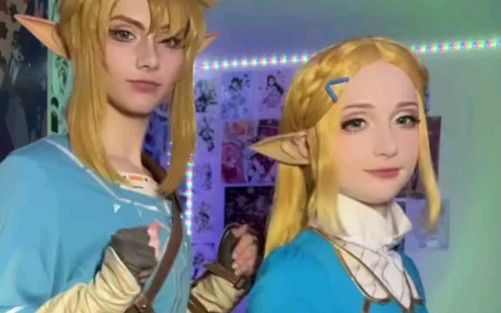 女装大佬和他的男友cospaly