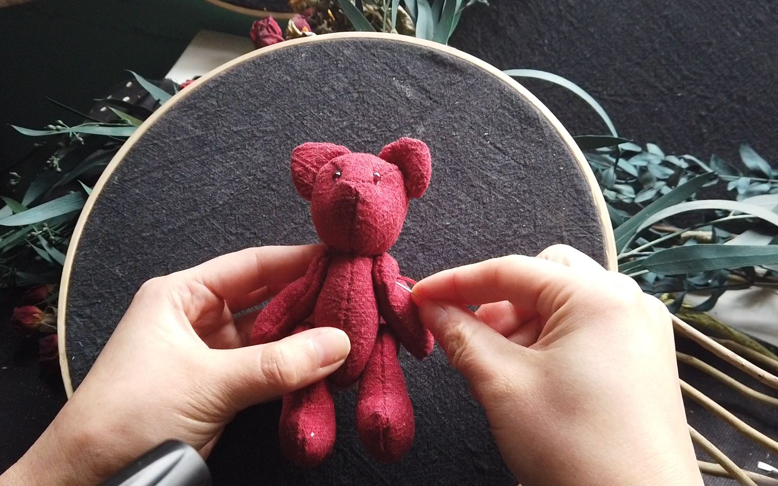 【手工课程】零基础制作迷你泰迪熊 / 有图纸偶_哔哩哔哩_bilibili