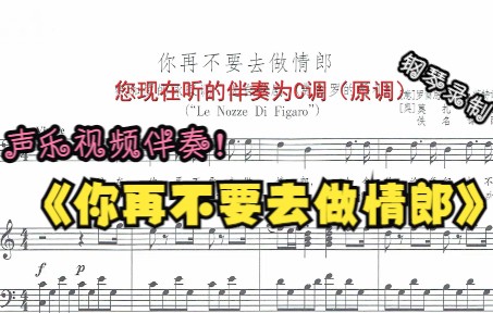 [图]声乐作品视频伴奏-你再不要去做情郎（C调）