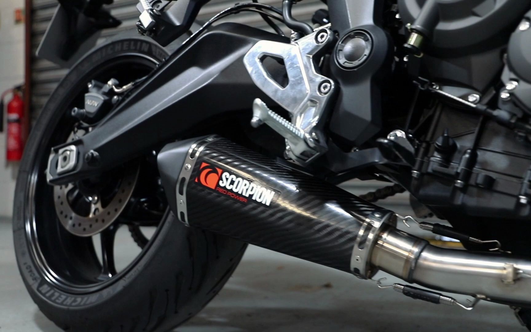 凯旋 tiger 660 scorpion 英蝎排气 马力机测试