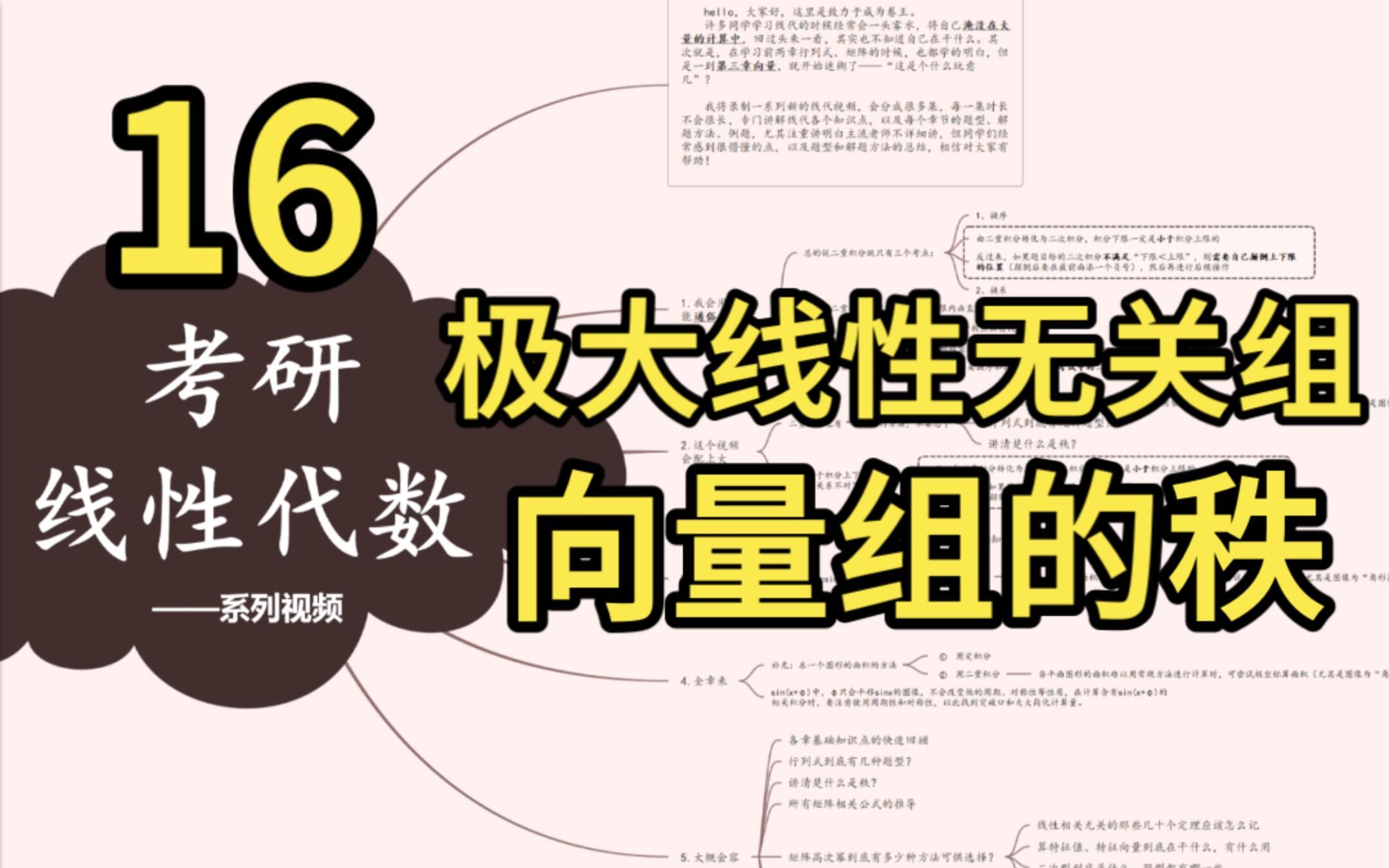 向量组代表性问题,极大线性无关组,向量组的秩,公式定理带背带理解!哔哩哔哩bilibili