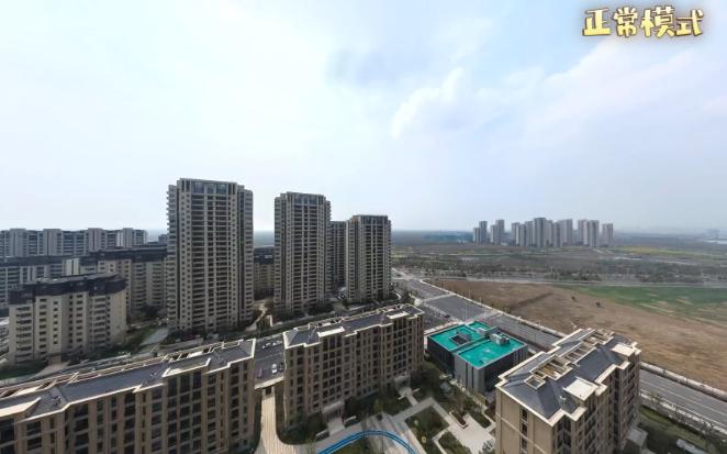 航拍小区建筑360ⰮŠ全景图:正常/小星球/鱼眼哔哩哔哩bilibili