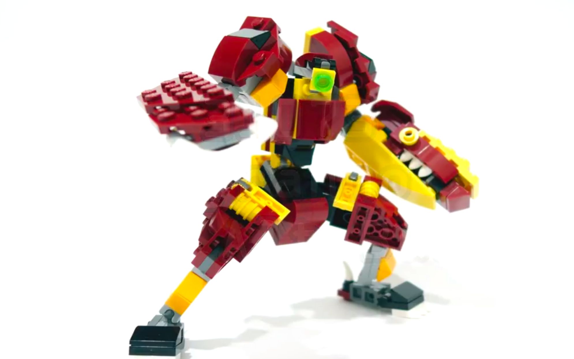 砌砖小哥乐高moc教程包教包会31073套装套内moc三叠纪机甲机器人