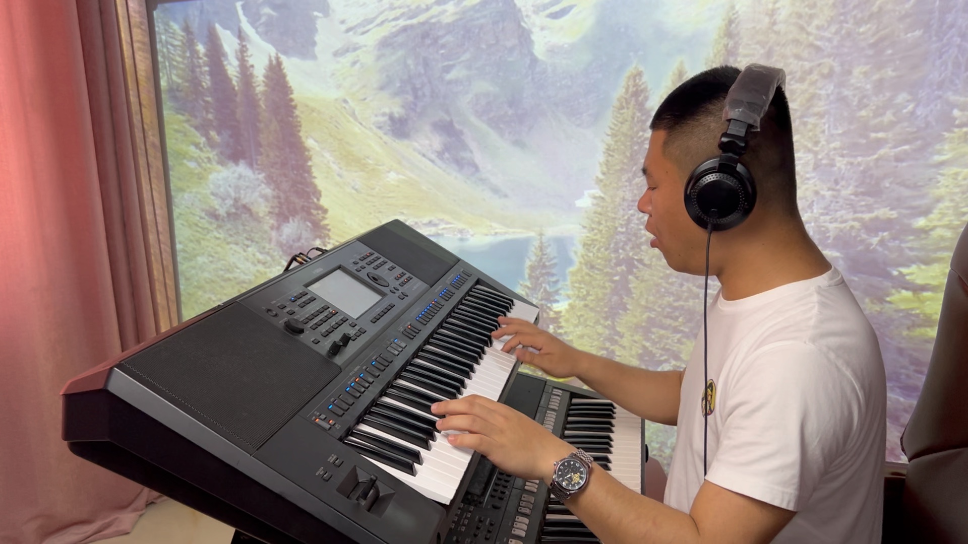 电子琴演奏一首经典老歌「昨夜星辰」