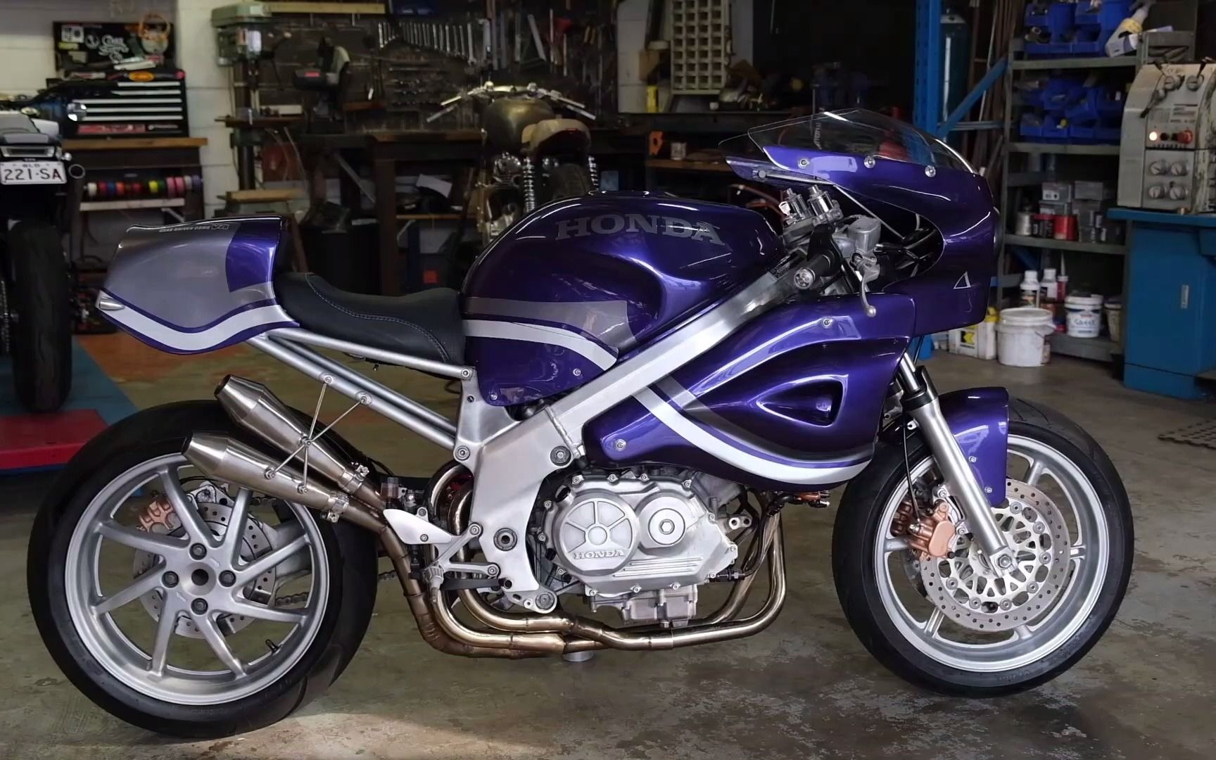 本田 vfr750 改retro racer风格复古摩托车
