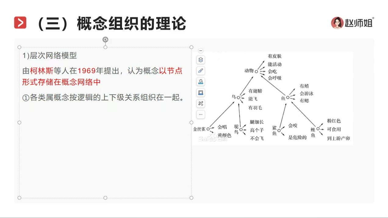 普通心理学考研 概念组织的理论 层次网络模型 激活扩散模型哔哩哔哩bilibili