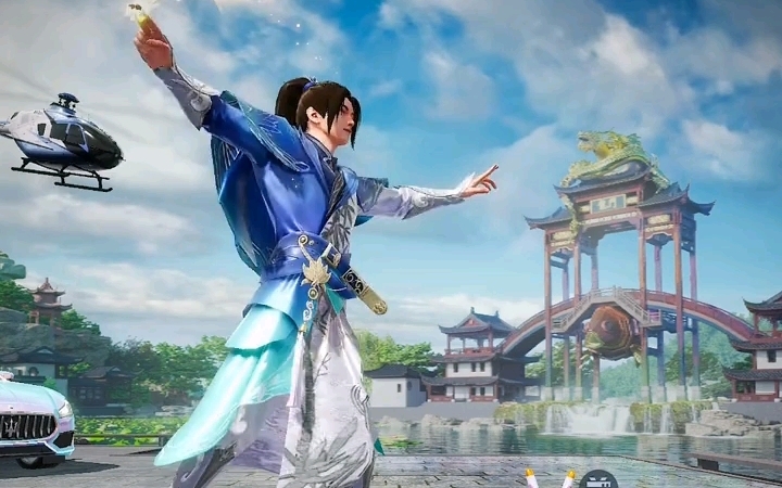 和平精英 仙剑奇侠传皮肤隐藏款赵灵儿李逍遥皮肤自带动作展示