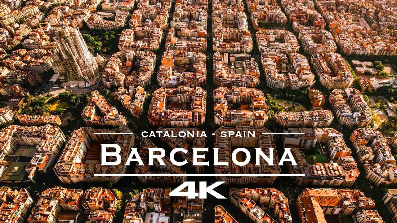 【4K航拍】西班牙 巴塞罗那 Barcelona, Spain 𐟇갟‡𘥓”哩哔哩bilibili