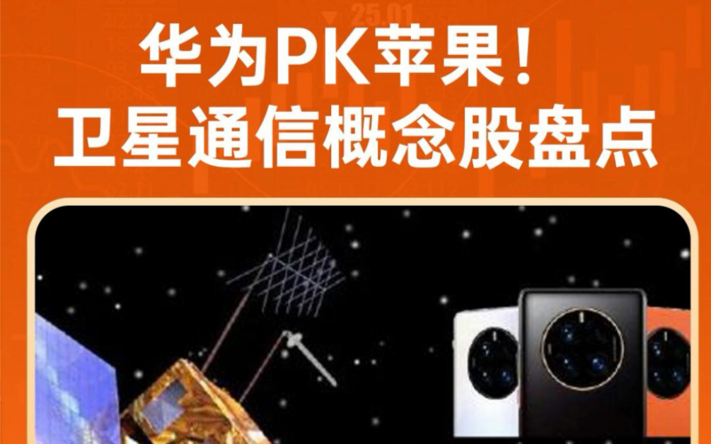 华为PK苹果!卫星通信概念股盘点哔哩哔哩bilibili