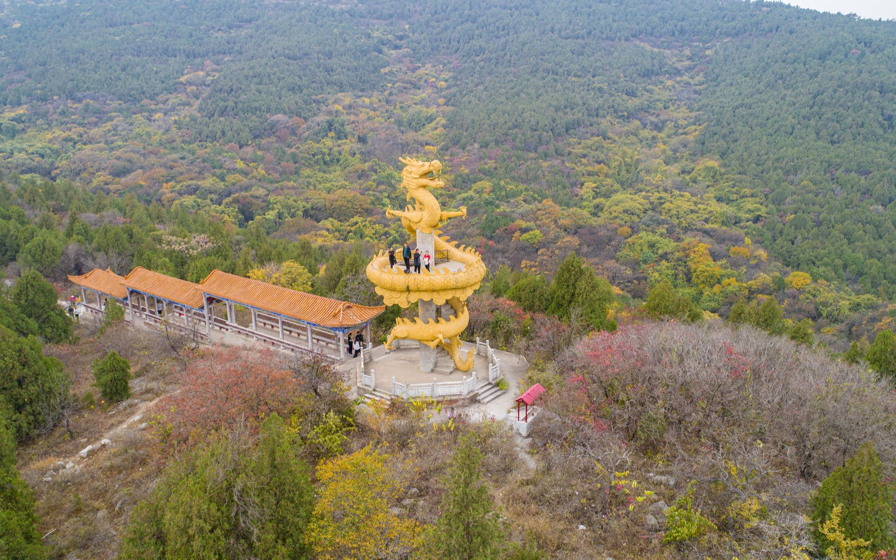 [图]皖北山里的秋天：淮北和宿州深山里的一片净土——龙脊山深秋美景