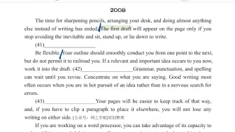 下载视频: 2008英语一新题型（七选五）—解题复盘