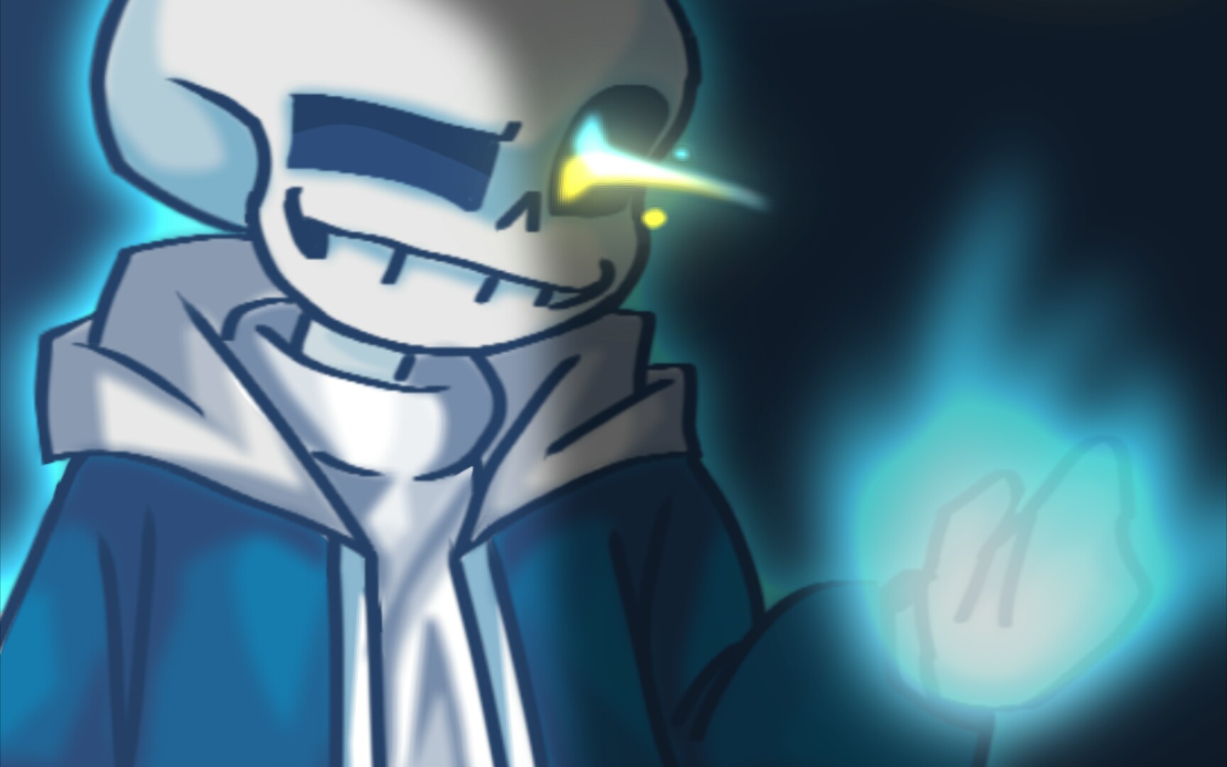 【undertale:hard mode!sans/指绘/可视化】*孩子,我tm跟你玩够了!