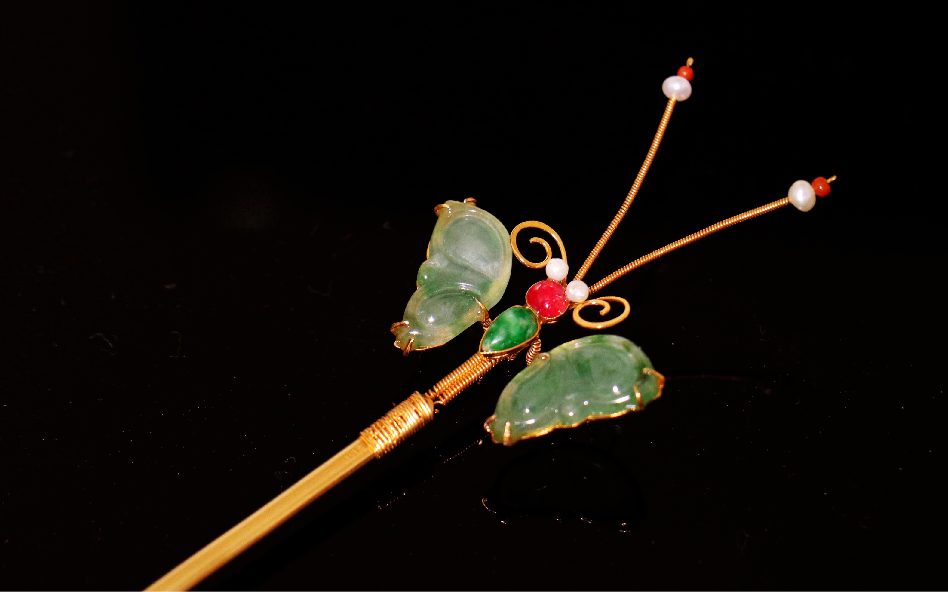 【花丝镶嵌嵌宝蝴蝶发簪】这是哪位姑娘的蝴蝶发簪?快快取回去!