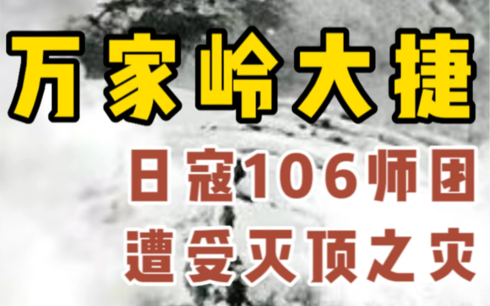 万家岭战役中,日军106整个师团几乎被全歼,日本陆军遭遇了自建军以来“最耻辱”一仗哔哩哔哩bilibili