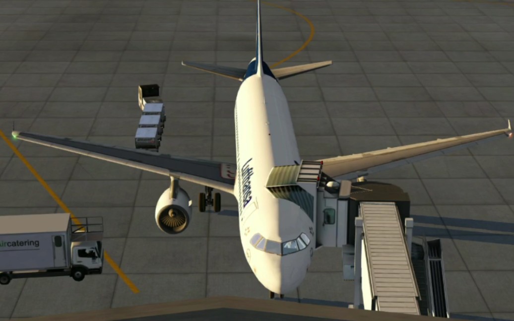 【Aerofly FS 2020】新版本 德国汉莎航空 Airbus 320 洛杉矶航线!!哔哩哔哩bilibili