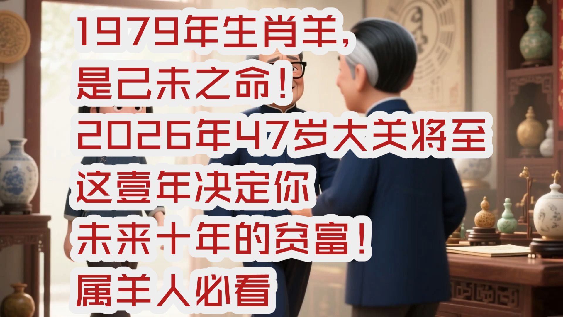 一周生肖运势79属羊(79生肖羊一生的财运)