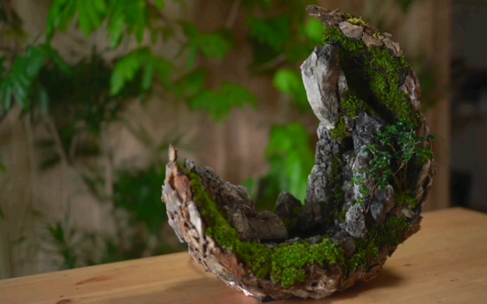 纯手工打造一个小型假山