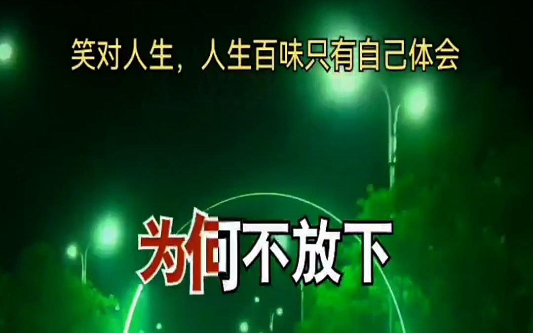 人生百味自己体会 生活百般滋味你要笑着面对 歌词句句入心 也许这就
