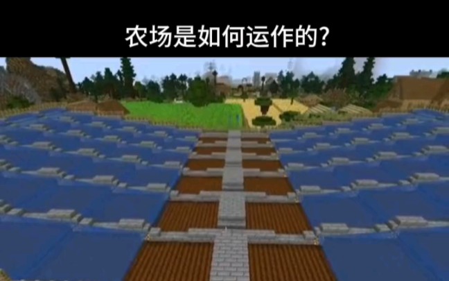 Minecraft:农场运作模式!哔哩哔哩bilibili