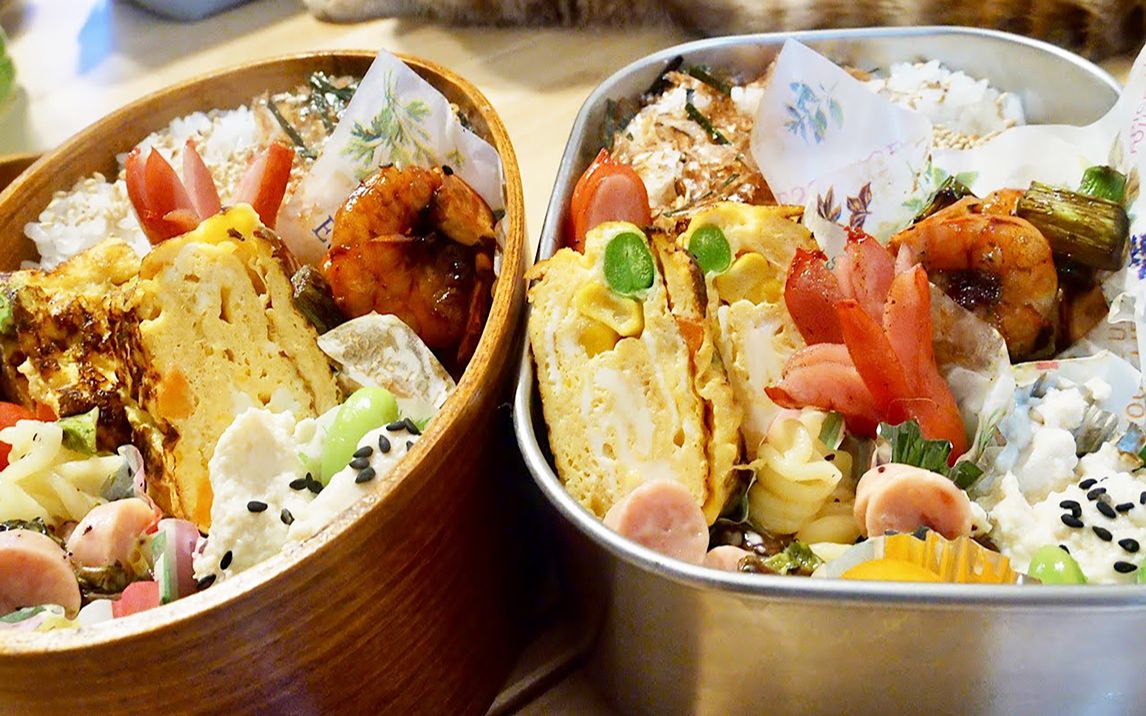 日式便当 | 超丰富午餐便当,令人治愈的做饭过程