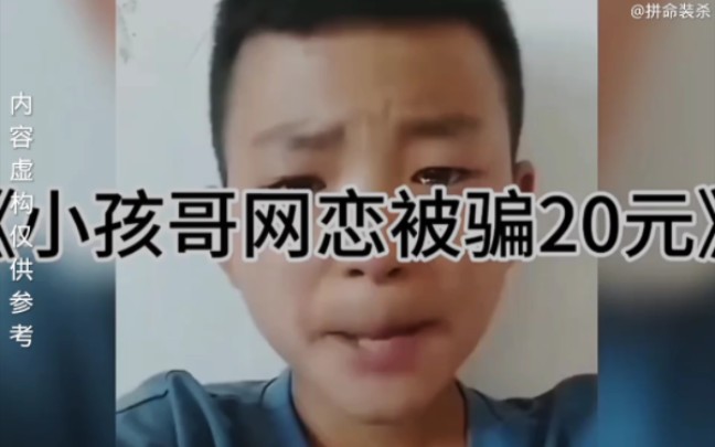 [图]小型纪录片《小孩哥与女大学生网恋被骗20元》小孩哥给的安全感