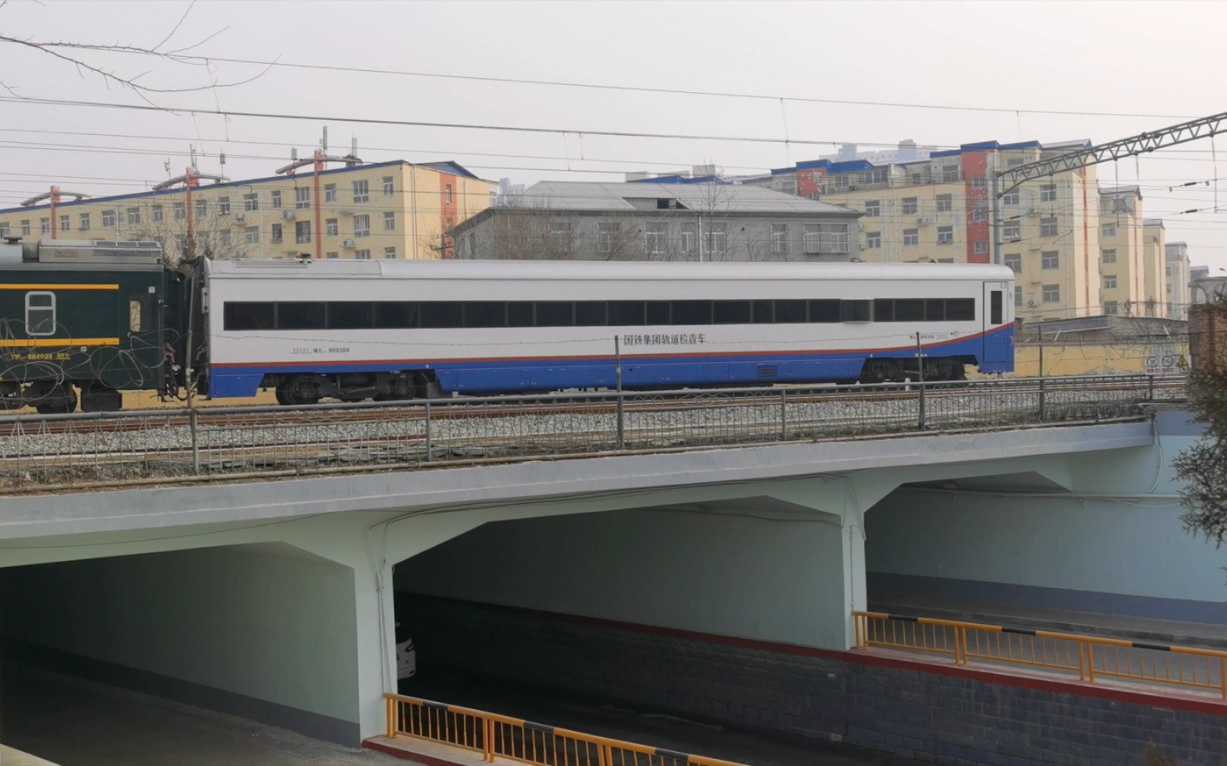 【铁路】z286挂蓝白色车厢