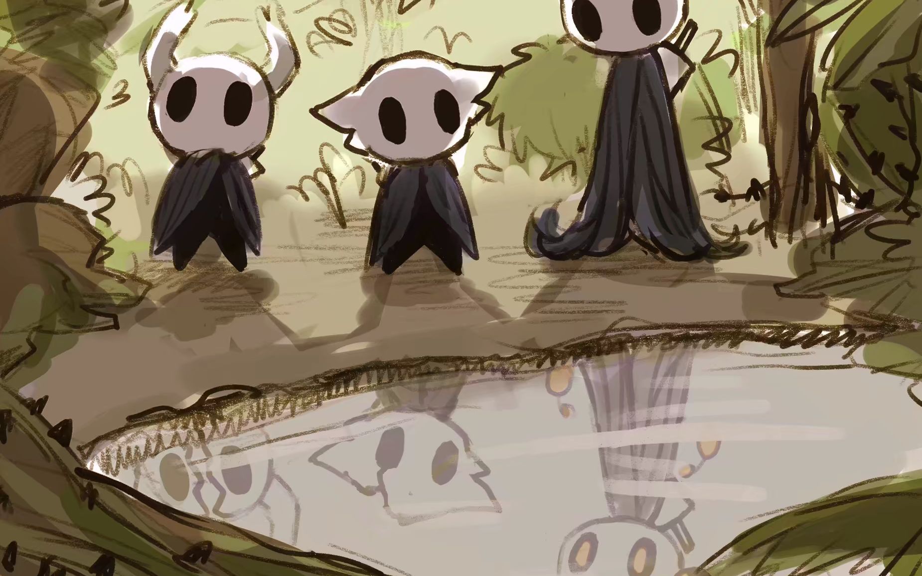 空洞骑士神居螳螂三姐妹1辐辉级